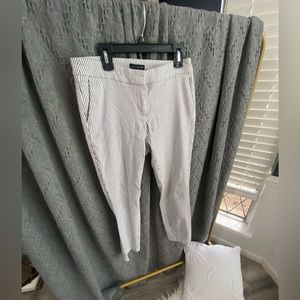 3/$25 Grey/white striped pants